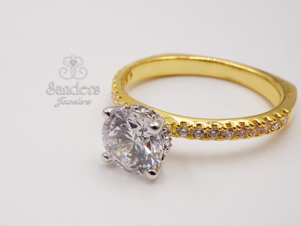 Diamond Solitaire Engagement Ring by Valina